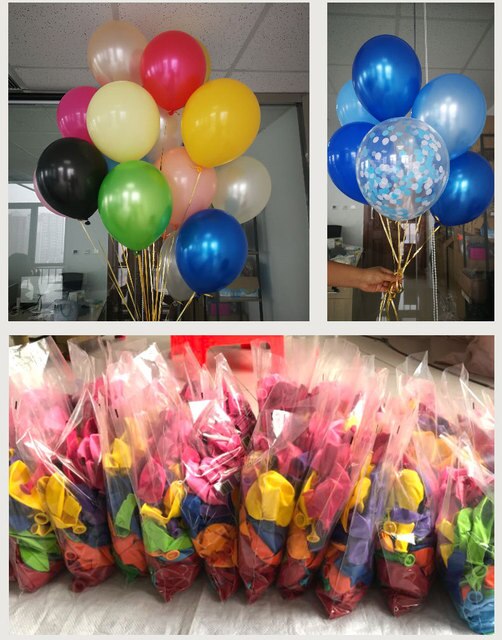 Zestaw 10 matowych lateksowych balonów konfetti z metalowym wykończeniem - idealne dekoracje na Baby Shower, ślub, imprezę urodzinową i Sylwestra - Wianko - 6