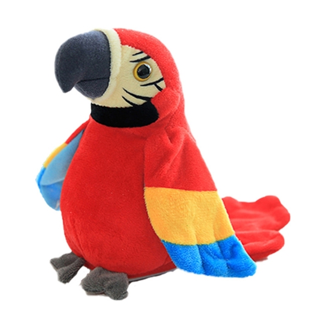 Nowa pluszowa papuga elektryczna do wczesnej edukacji dzieci: mówi, powtarza, imituje ptaka - Wianko - 12