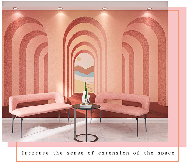 Tapeta FATMAN Custom 8d Light Luxury - rozszerzona przestrzeń geometryczna do salonu, sklepu odzieżowego i salonu kosmetycznego - Wianko - 7