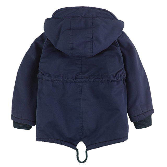 Pluszowe płaszcze zimowe dla dzieci, zagęszczone bawełnianą wkładką i lekką warstwą puchu, z kapturem i ciepłym wnętrzem – uniwersalne kurtki dla chłopców i dziewczynek - Wianko - 10