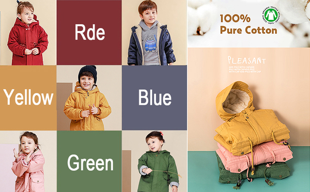 Pluszowe płaszcze zimowe dla dzieci, zagęszczone bawełnianą wkładką i lekką warstwą puchu, z kapturem i ciepłym wnętrzem – uniwersalne kurtki dla chłopców i dziewczynek - Wianko - 1