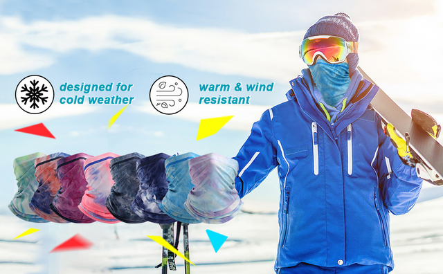 Termiczna chustka zimowa do jazdy na rowerze i polowania na nartach - ciepła ochrona szyi przed zimną pogodą - uniseks - Wianko - 17