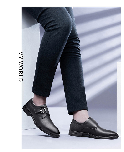 Klasyczne męskie buty Derby wysokiej jakości na wiosnę i lato 2022, casualowe i eleganckie - Wianko - 15