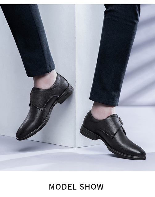 Klasyczne męskie buty Derby wysokiej jakości na wiosnę i lato 2022, casualowe i eleganckie - Wianko - 16