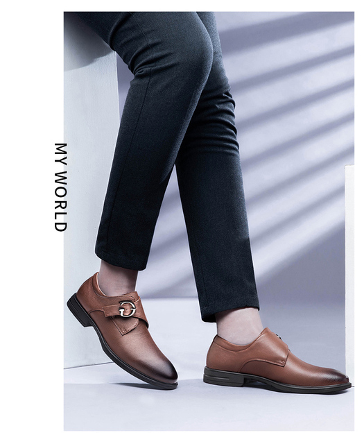 Klasyczne męskie buty Derby wysokiej jakości na wiosnę i lato 2022, casualowe i eleganckie - Wianko - 19