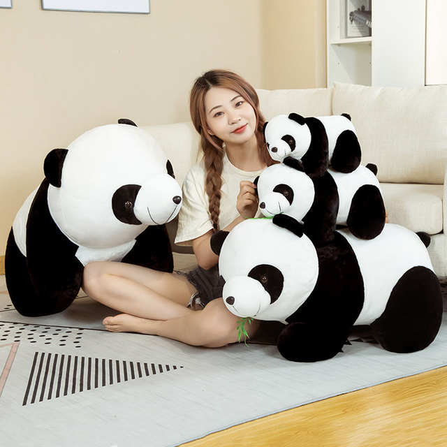 Gigantyczna pluszowa lalka niedźwiedź panda, 30-70 cm, dla zakochanych dziewczyn, zabawka zwierzęca - Wianko - 6