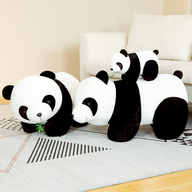 Gigantyczna pluszowa lalka niedźwiedź panda, 30-70 cm, dla zakochanych dziewczyn, zabawka zwierzęca - Wianko - 9