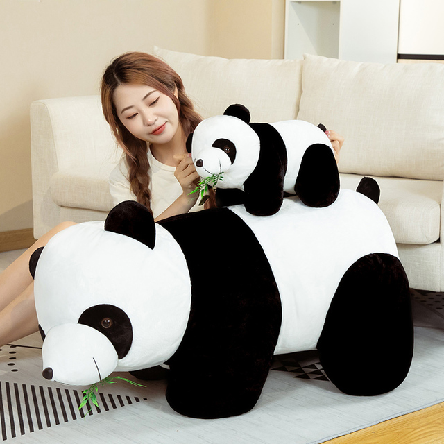Gigantyczna pluszowa lalka niedźwiedź panda, 30-70 cm, dla zakochanych dziewczyn, zabawka zwierzęca - Wianko - 3