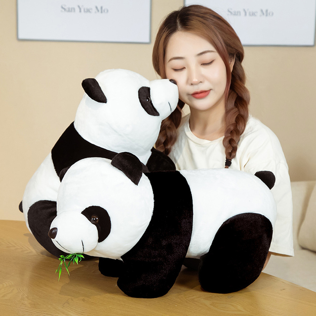 Gigantyczna pluszowa lalka niedźwiedź panda, 30-70 cm, dla zakochanych dziewczyn, zabawka zwierzęca - Wianko - 5