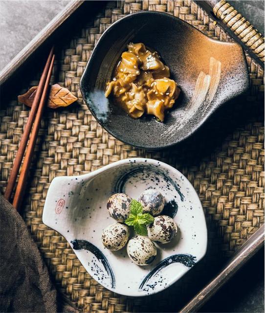 Japońskie naczynie na przekąski z ceramicznym sosem - LingAo płyta wielofunkcyjna - Wianko - 9