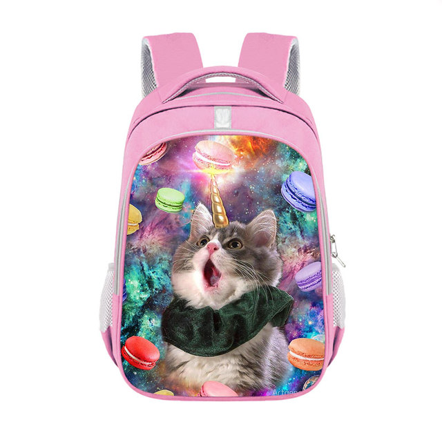 Plecak Kawaii Cat 13/16 Cal dla nastolatek - śliczny, szkolny, dla dzieci - plecak Kitten dla dziewcząt, plecak kobiecy - Wianko - 8