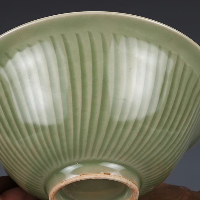 Ręcznie malowana miska zielonej glazury, kolekcjonerski przedmiot rzemieślniczy z epoki SongDynasty - Wianko - 5