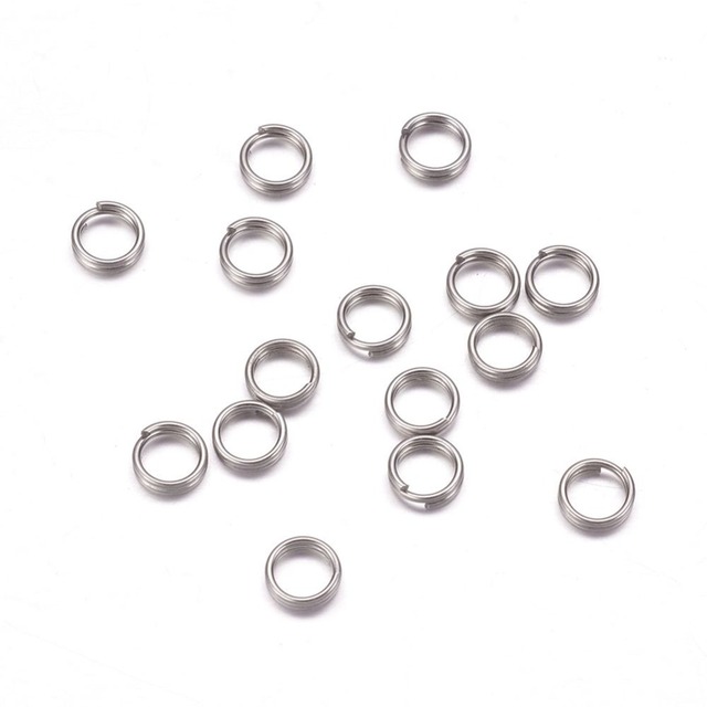 20 sztuk podwójnych pierścieni Jump, stal nierdzewna 316L, 4-20mm, DIY akcesoria biżuteryjne - Wianko - 1