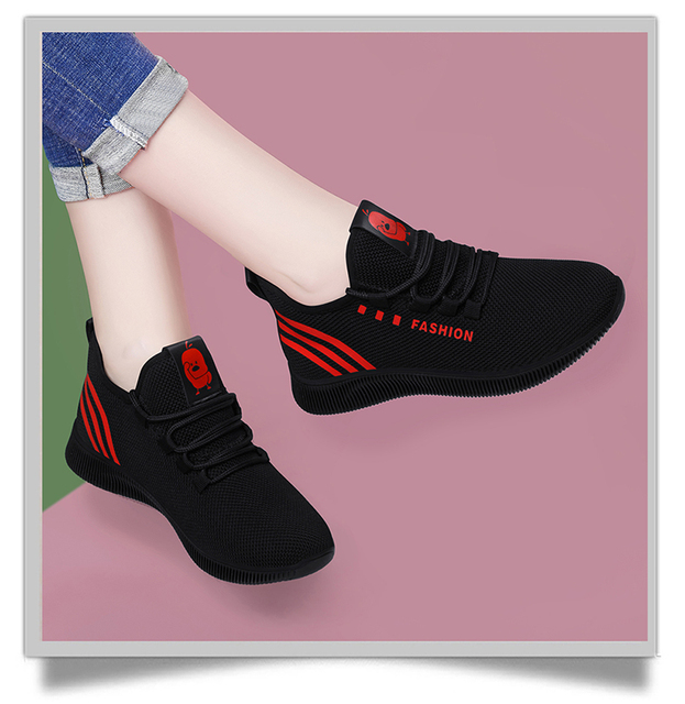 Damskie buty typu flats - lekkie i oddychające obuwie sportowe z poduszką powietrzną - Wianko - 6