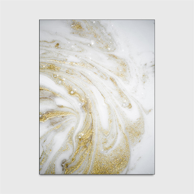 Dywan Nordic biały złoty o marmurowym wzorze dla sypialni, kuchni i podłogi - Wianko - 3