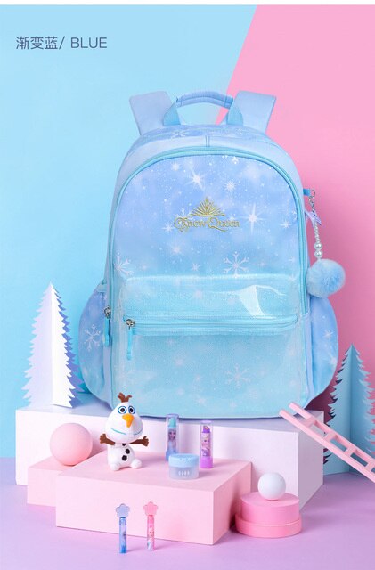 Disney Frozen torba szkolna dla dziewczynek Elsy i Anny, ortopedyczna ze regulowanym paskiem, lekka, klasa 1-6 - Wianko - 13