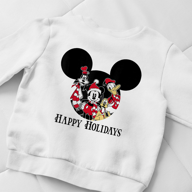 Bluza dziecięca Disney z nadrukiem Kaczora Donalda i literami 'Szczęśliwego Nowego Roku' - wzór Harajuku 3-8T - Wianko - 11