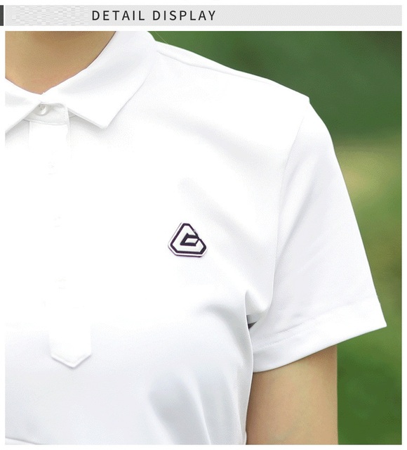 Koszulka damska golfowa z krótkim rękawem, chroniąca przed promieniami UV, zestaw z wąską spódnicą - 2021 Pgm - Wianko - 23