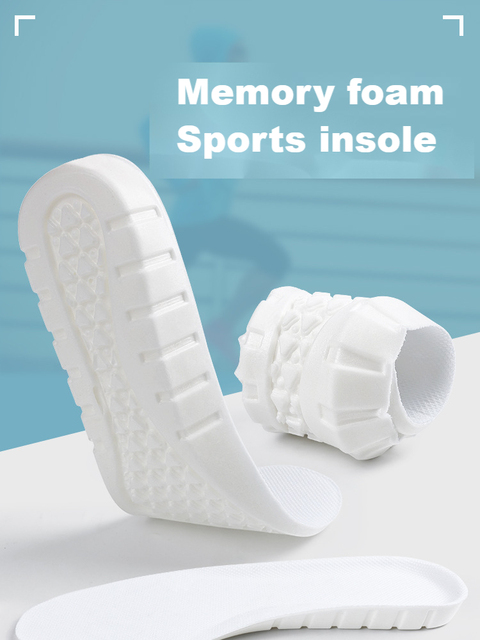 Wkładki sportowe z pamięcią pianki - ortopedyczne wkładki do butów, zapewniające oddychający komfort podczas biegania - Wianko - 1