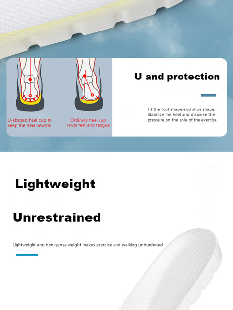 Wkładki sportowe z pamięcią pianki - ortopedyczne wkładki do butów, zapewniające oddychający komfort podczas biegania - Wianko - 9