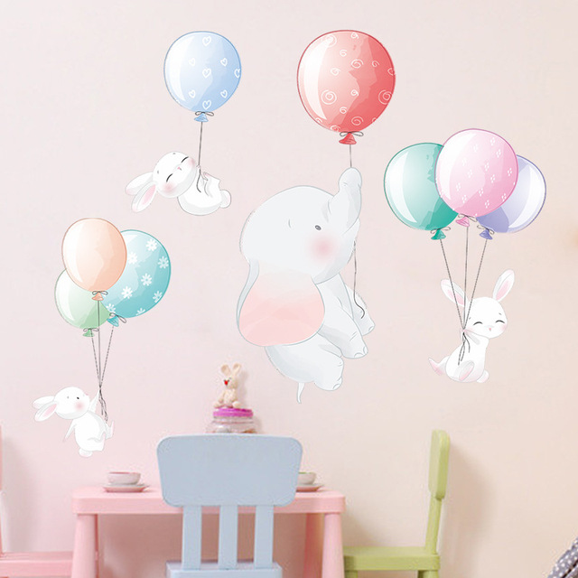 Balon słoń - dekoracja ściany dla dzieci, przedszkola, sypialni - Wianko - 15