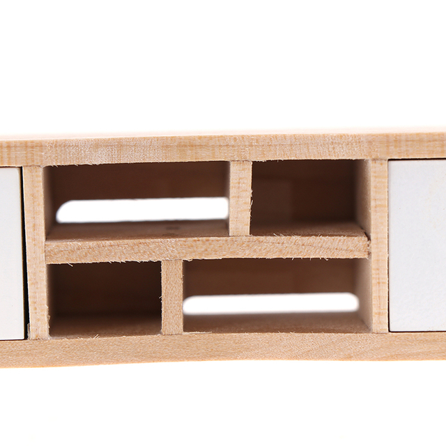 Domek dla lalek - drewniany telewizor szafka-domowa - meble - akcesoria do zabawek - skala 1:12 - Wianko - 8