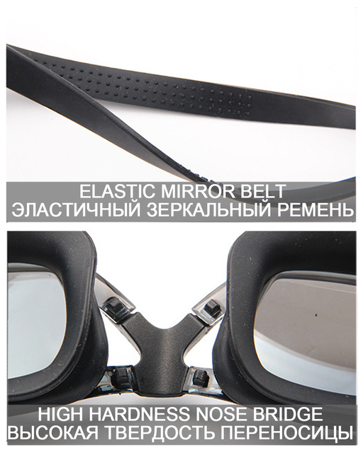 Okulary pływackie krótkowzroczne przeciwmgielne silikonowe wodoodporne damskie - Wianko - 24