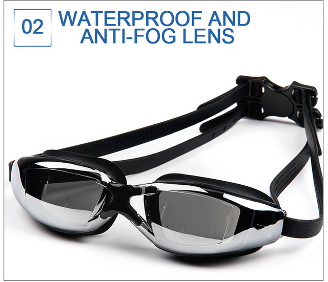 Okulary pływackie krótkowzroczne przeciwmgielne silikonowe wodoodporne damskie - Wianko - 21