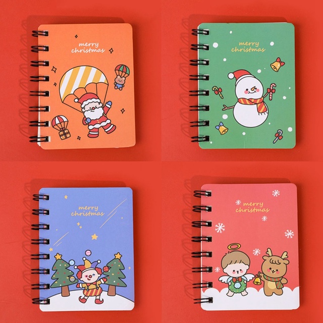 Mini notatnik Kawaii z motywem świątecznym – idealny prezent dla studentów i biurowych osób - Wianko - 1