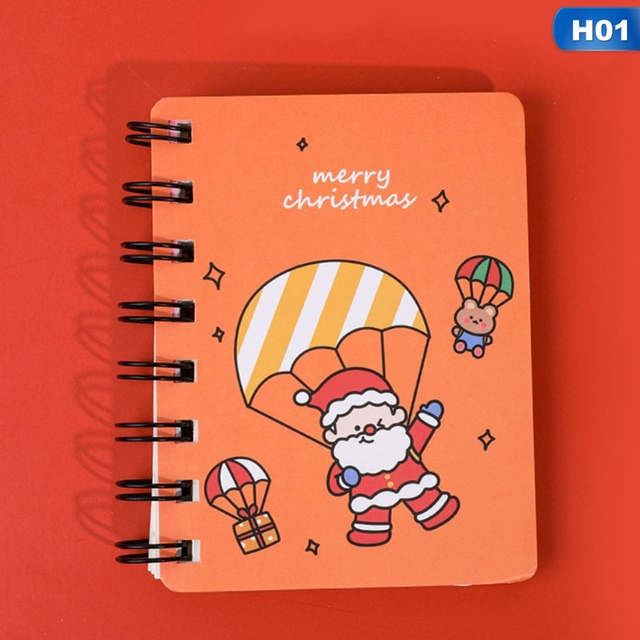 Mini notatnik Kawaii z motywem świątecznym – idealny prezent dla studentów i biurowych osób - Wianko - 8