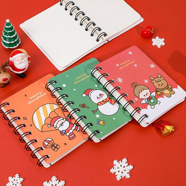 Mini notatnik Kawaii z motywem świątecznym – idealny prezent dla studentów i biurowych osób - Wianko - 5