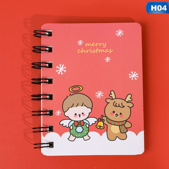 Mini notatnik Kawaii z motywem świątecznym – idealny prezent dla studentów i biurowych osób - Wianko - 11