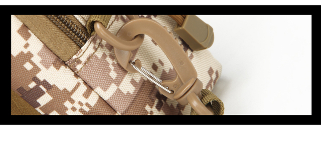 Mężczyźni saszetka biodrowa wojskowa Camo z systemem MOLLE, wykonana z wodoodpornego nylonu, wielofunkcyjna, mała torba crossbody na ramię zewnętrzna, etui na telefon - Wianko - 11