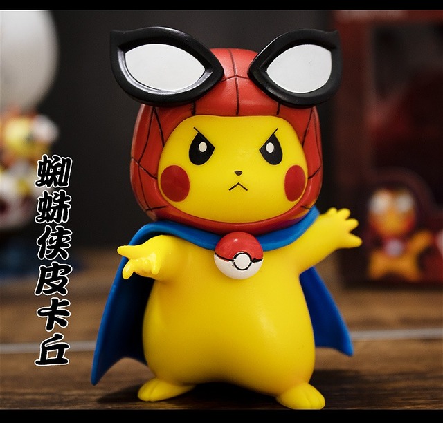 Figurka Iron Man Spiderman Pikachu z Pokemon, kolekcja Cospla Anime - Wianko - 8