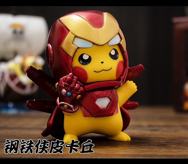 Figurka Iron Man Spiderman Pikachu z Pokemon, kolekcja Cospla Anime - Wianko - 2