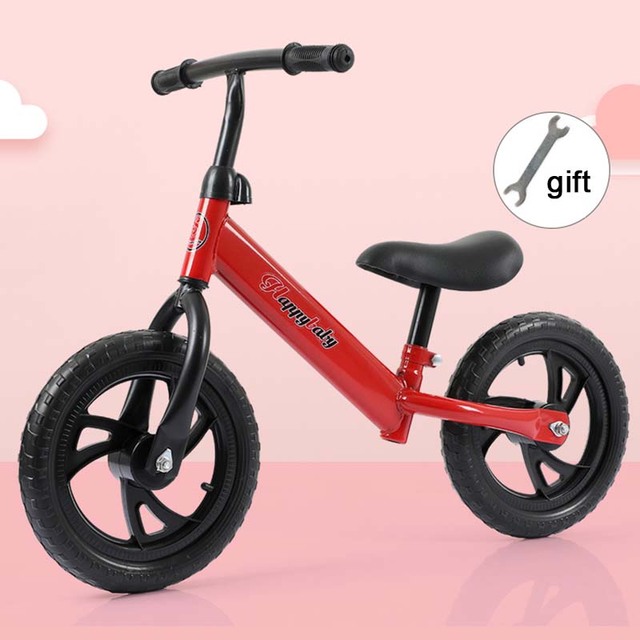 Rower biegowy dla dzieci z regulowaną wysokością i obrotową kierownicą - nauka chodzenia i jazda na rowerze - Wianko - 3