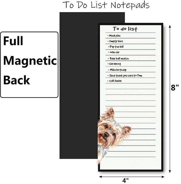 6 sztuk magnetycznych notatników na lodówkę z kotem i psem - Wianko - 4