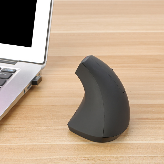 Pionowa bezprzewodowa mysz do gier USB 2.4GHz, ergonomia, 2400 DPI, prawa ręka - Wianko - 4
