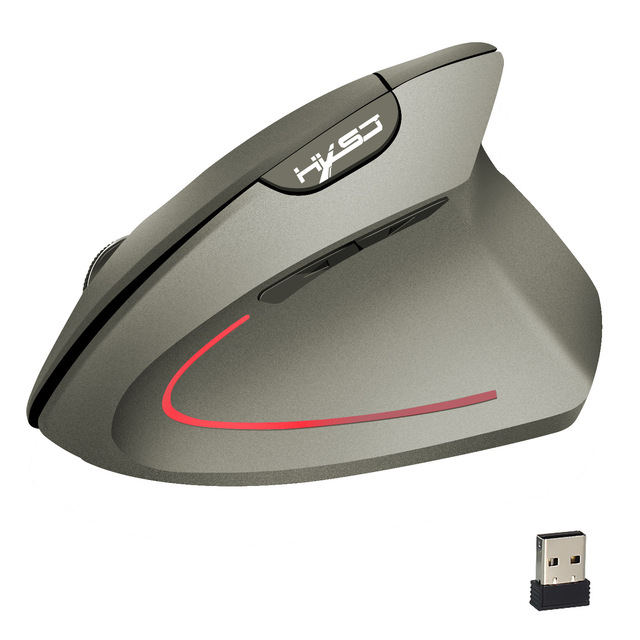 Pionowa bezprzewodowa mysz do gier USB 2.4GHz, ergonomia, 2400 DPI, prawa ręka - Wianko - 11