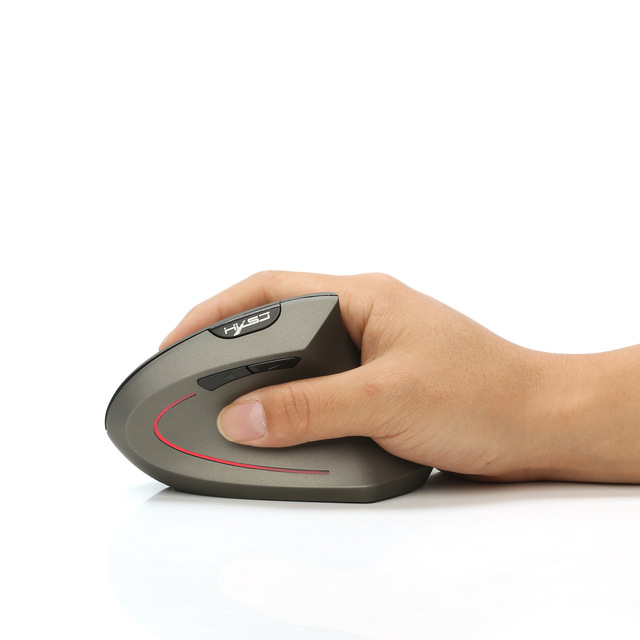Pionowa bezprzewodowa mysz do gier USB 2.4GHz, ergonomia, 2400 DPI, prawa ręka - Wianko - 14