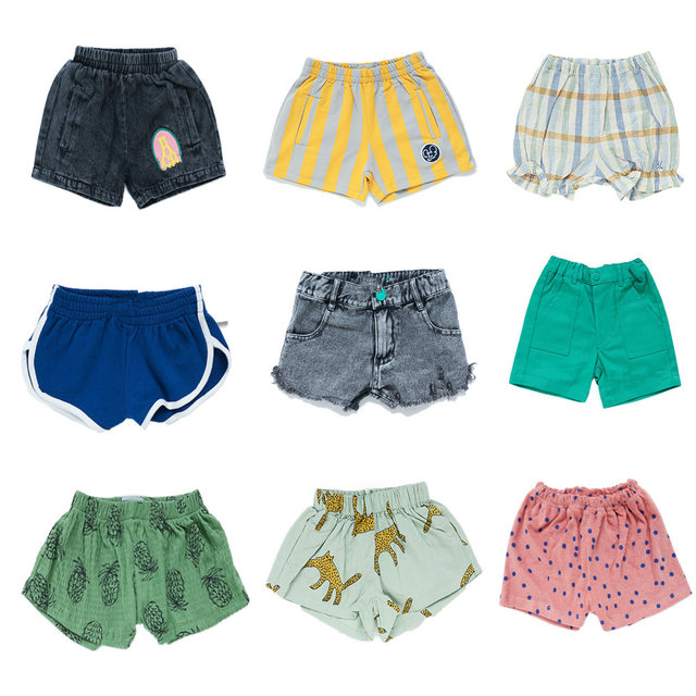 Spodnie dziecięce BOBO marka lato dla niemowląt chłopców i dziewcząt, krótkie, duże PP, modna odzież dziecięca dzianinowa, bawełniane, miękkie - Wianko - 2