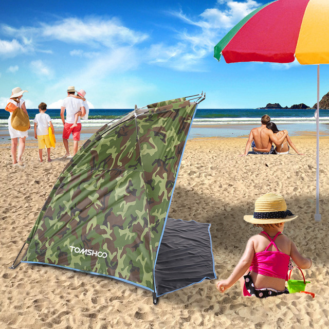Namiot plażowy TOMSHOO Barraca Camping - przeciwsłoneczny, bez komarów - Wianko - 9