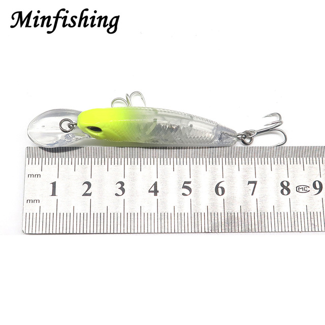 Minfishing Crankbait Minnow 6.5cm/5g z 3D oczy i BKK hakami - Przynęta Swimbait - Wianko - 10