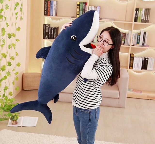 Nowa duża pluszowa poduszka rekin z filmów dla dzieci - idealny prezent na urodziny i wakacje - Wianko - 21
