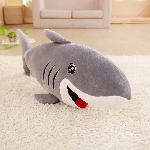Nowa duża pluszowa poduszka rekin z filmów dla dzieci - idealny prezent na urodziny i wakacje - Wianko - 5