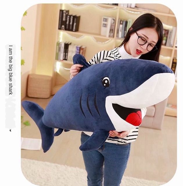 Nowa duża pluszowa poduszka rekin z filmów dla dzieci - idealny prezent na urodziny i wakacje - Wianko - 19