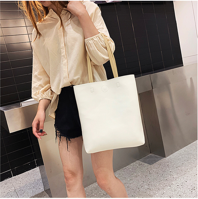 Nowa torba 2021 na ramię z dużą pojemnością - koreański styl luksusowej torby z materiału dla kobiet i dziewczyn - Wianko - 6
