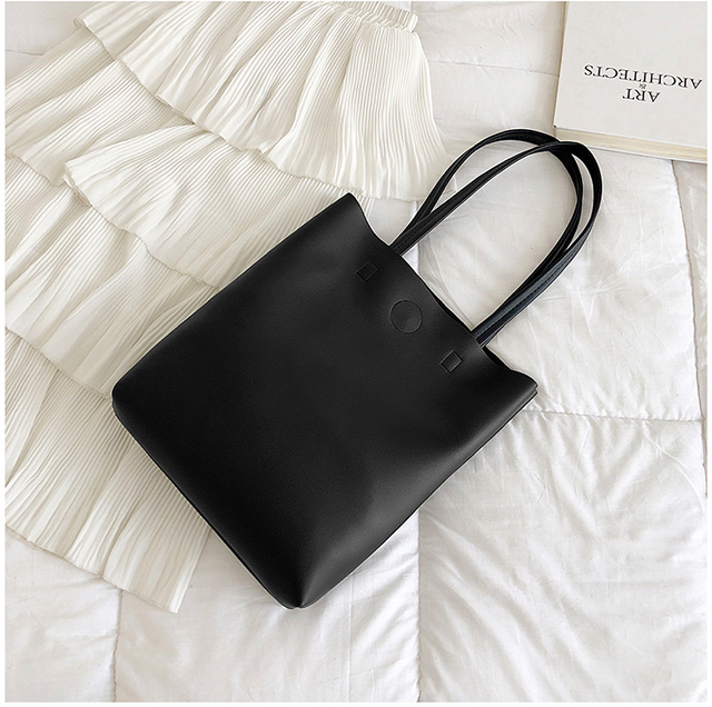 Nowa torba 2021 na ramię z dużą pojemnością - koreański styl luksusowej torby z materiału dla kobiet i dziewczyn - Wianko - 4