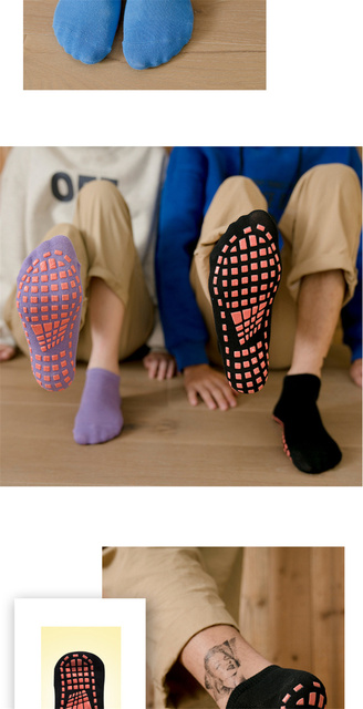 Silikonowe antypoślizgowe skarpety podłogowe dla rodziców i dzieci wczesnej edukacji - 12 kolorów - Wianko - 5