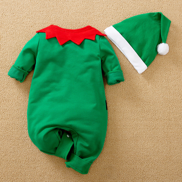 Jesienne kombinezony świąteczne dla dzieci - Romper bawełniany unisex w kolorze czerwonym, dla maluchów od 0 do 12 miesięcy - Wianko - 22